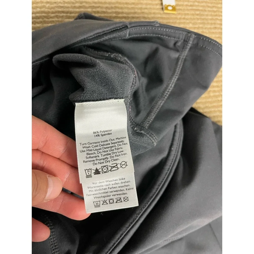 Eddie Bauer Women's‎ Pants Fleece Gray Leggings Size Large Lined